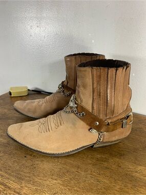 Cowboy western leather boots